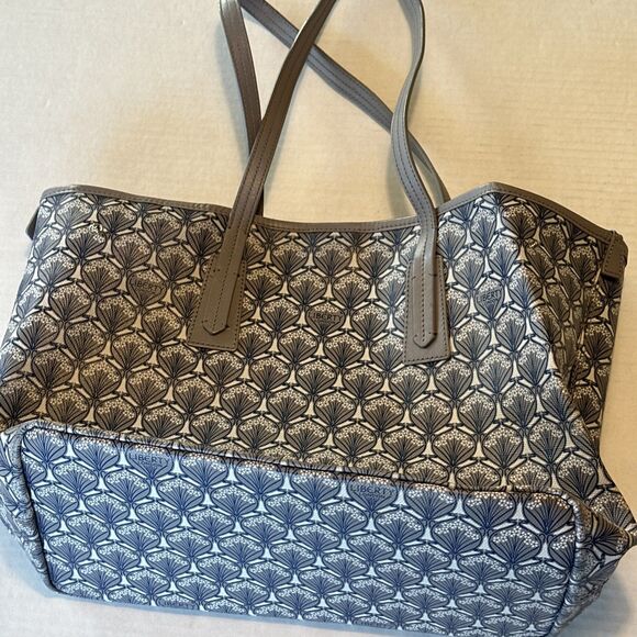 Liberty of London Grey Blue Marlborough Handbag Purse Iphis Tote HTF - Picture 9 of 9